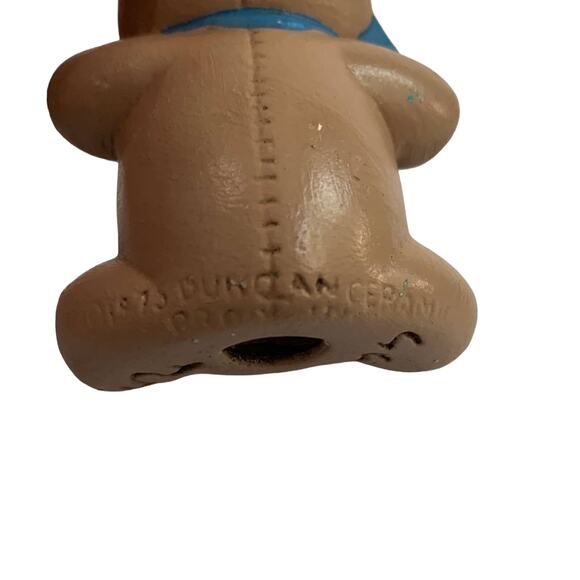 1976 Duncan Ceramic Teddy Bear Ornament - Picture 4 of 5